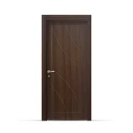باب داخلي باري وود  PVC  بني شوكلاته  كود  PP202-107