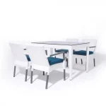 طقم راتان خارجي 4 كراسي وترابيزة   وتربروف
